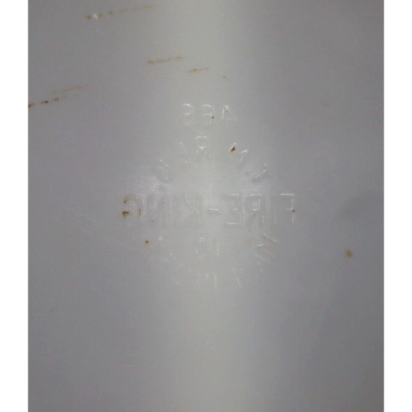 Vintage Peach Luster Fire King Divided Casserole Serving Dish Oven Proof #468 - Picture 3 of 5